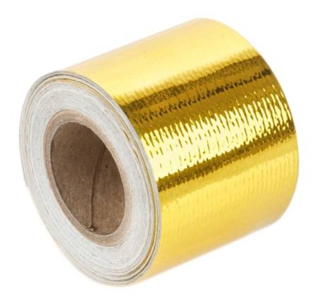 Torque Solution - Torque Solution Gold Reflective Heat Tape 2in x 15ft