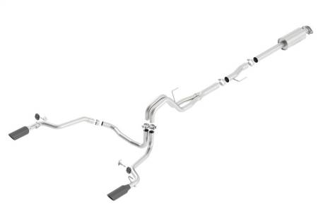 Borla - Borla 15-16 Ford F150 3.5L EcoBoost Ext. Cab Black Chrome CB Exht ATAK Single Split Rear Exit