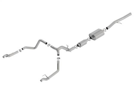 Borla - Borla 19 Chevrolet Silverado/GMC Sierra 1500 6.2L SS (S-Type) Catback Exhaust w/ Factory Tips