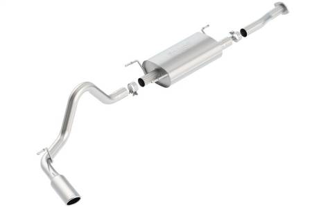 Borla - Borla 2016 Toyota Tacoma 3.5L V6 Auto 4DR CC SB S-Type 2.5in Single Left Rear Exit 4in Tip Exhaust