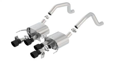 Borla - Borla 2015+ Chevy Corvette C7 Z06 6.2L Axle Back ATAK Exhaust Black Quad Tips w/o AFM w/ NPP