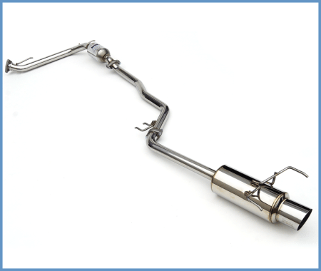 Invidia - Invidia 06-08 Honda Fit 50mm (101mm tip) Cat-back Exhaust