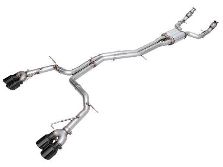 AWE Tuning - AWE 19-23 Audi C8 S6/S7 2.9T V6 AWD Track Edition Exhaust - Diamond Black Tips