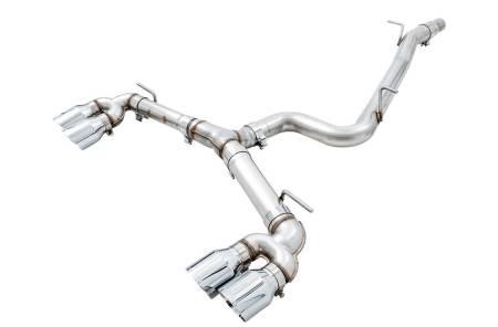 AWE Tuning - AWE MK7.5 Golf R Track Edition Exhaust w/Chrome Silver Tips 102mm