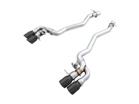 AWE Tuning - AWE 18-19 BMW M5 (F90) 4.4T AWD SwitchPath Axle-back Exhaust - Diamond Black Tips