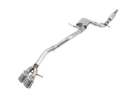 AWE Tuning - AWE Mk6 Jetta 2.5L Track Edition Exhaust - Polished Silver Tips