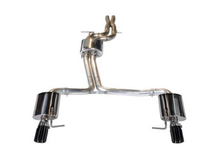 AWE Tuning - AWE Audi C7 A7 3.0T Touring Edition Exhaust - Dual Outlet Diamond Black Tips