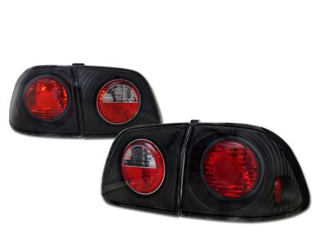 I3 Enterprise - I3 99-00 Honda Civic 4Dr Altezza Tail Lights (Jdm Black)
