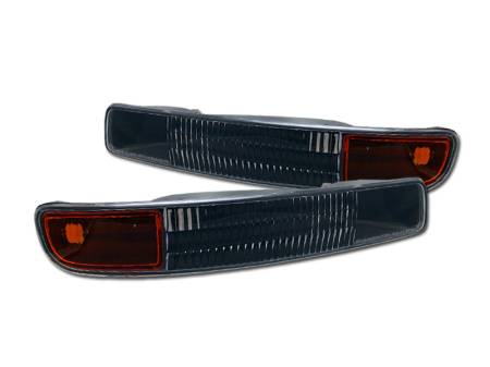 I3 Enterprise - I3 99-06 Gmc Sierra/Yukon/Xl Bumper Parking Lights W/Amber (Jdm Black)