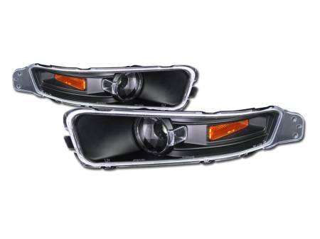I3 Enterprise - I3 05-09 Ford Mustang Bumper Lights W/Amber (Jdm Black)
