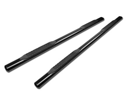 I3 Enterprise - I3 2015-2019 Ford F150 / 2017-Up Super Duty F-250/F-350/F-450 - Supercrew Cab - Rocker Panel Mount - 5 " Steel- Side Step Bars - Black
