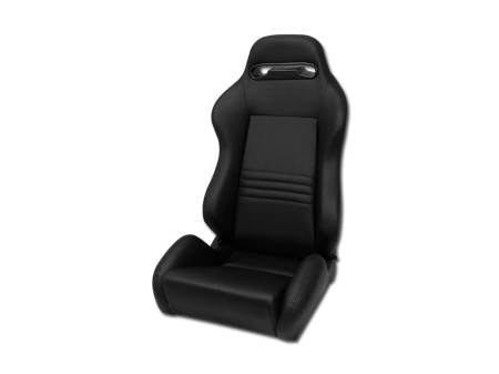 I3 Enterprise - I3 Type-R Style Racing Seats Black With Black Stitches Left Side (Leather)