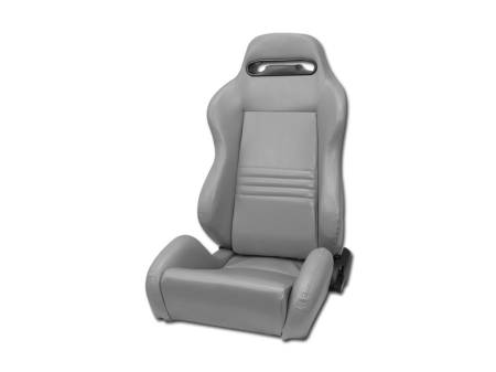 I3 Enterprise - I3 Type-R Style Racing Seats Grey With Grey Stitches Left Side (Leather)