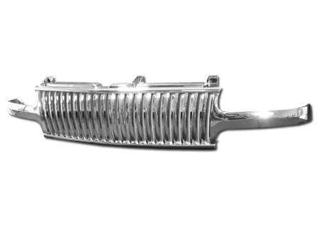I3 Enterprise - I3 99-02 Chevy Silverado Vertical Style Front Grill (Chrome)