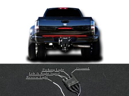 I3 Enterprise - I3 49" Truck Led Tailgate Bar Lights W/ Signal & Reverse (Red & White)
