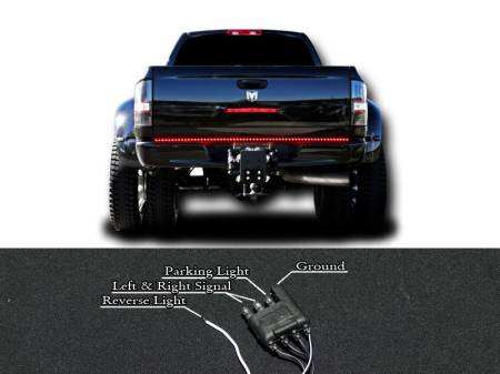 I3 Enterprise - I3 60" Truck Led Tailgate Bar Lights W/ Signal & Reverse (Red & White)