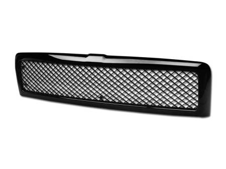 I3 Enterprise - I3 1994-2001 Dodge Ram 1500 , 94-02 Dodge Ram 2500 / 3500 Pickup Truck Model Only) Mesh Style Front Grill - Black