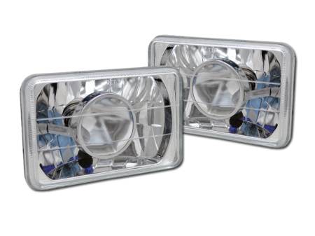 I3 Enterprise - I3 Universal 4X6 Projector Headlight W/Light Bulb (Chrome)