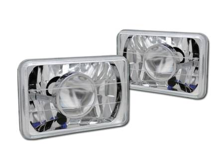 I3 Enterprise - I3 Universal 7X6 Projector Headlight W/O Light Bulb (Chrome)