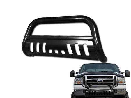 I3 Enterprise - I3 2005-2007 Ford F250/350/450/550 Grille Guard W/Skid Plate (Black)