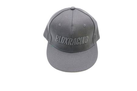BLOX Racing - BLOX Racing Snapback Cap Black with Black Logo - BLOX Racing - New Style Flat Bill