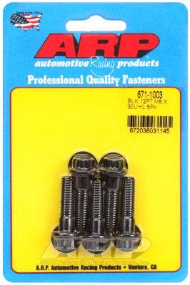 ARP - ARP M8 x 1.25 x 30 12pt black oxide bolts 671-1003