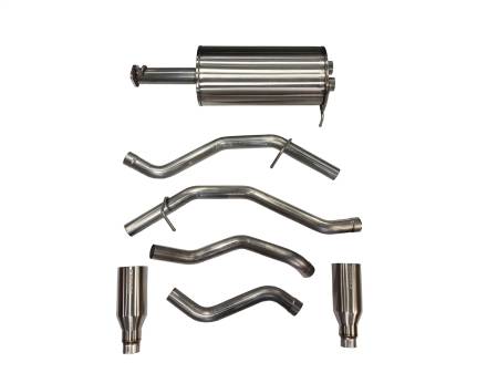 CORSA Performance - Corsa 19-24 Ram 1500 5.7L Crew Cab w/ 57in or 76in Bed Cat-Back Dual Rr Exit 5in Satin Polished Tips