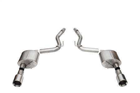 CORSA Performance - Corsa 2024+ Ford Mustang GT Sport Axle-Back Dual Rear Exit with 4.5in Straight Cut Polished Tips