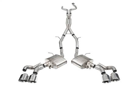 CORSA Performance - Corsa 22-25 Cadillac CT5 V Blackwing 3in. Cat-Back w/ Active Exhaust - Dbl X-Pipe - Twin 4.5in. Tips