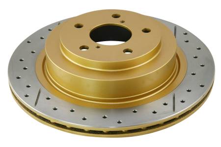 DBA (Disc Brakes Australia) - DBA 06-07 WRX / 05-08 LGT Rear Drilled & Slotted Street Series Rotor