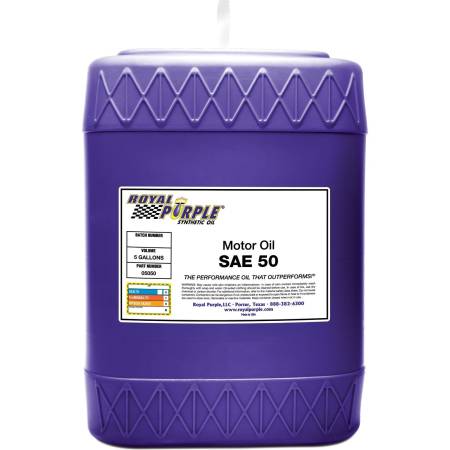 Royal Purple - Royal Purple Premium Synthetic High Performance Straight-Grade SAE 50 Motor Oil - 5 Gallon