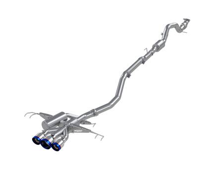 MBRP Exhaust - MBRP 17-22 Honda Civic Type R 2.0L T304 SS 3in Cat-Back w/Triple Center Out- Burnt Ends/Carbon Tips