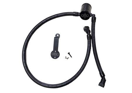 J&L Oil Separator Co - J&L 18-22 Jeep Wrangler JL 3.6L Driver Side Oil Separator 3.0 - Black Anodized