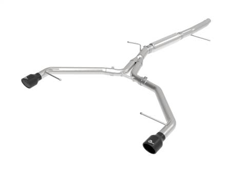 aFe Power (Advanced FLOW Engineering) - aFe 17-19 Audi A4 (L4-2.0L) MACH Force-Xp Stainless Steel Axle-Back Exhaust System - Black Tip