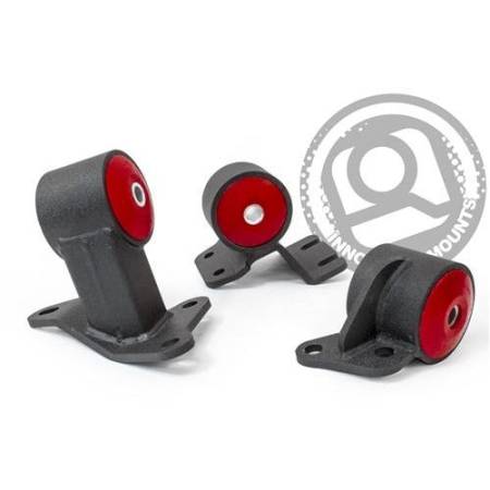Innovative Mounts - Innovative 90-93 Integra B-Series Black Steel Mounts 75A Bushings