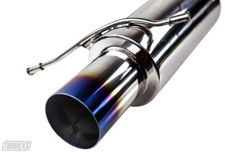 Turbo XS - Turbo XS 02-07 WRX-STi Rear Muffler Assembly w/ Titanium Tip
