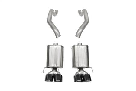 CORSA Performance - Corsa 2005-2007 Chevrolet Corvette (C6) 6.0L/6.2L Black Xtreme Axle-Back Exhaust w/4.5in Tips