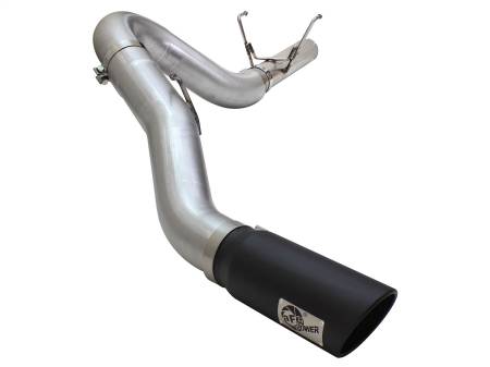 aFe Power (Advanced FLOW Engineering) - aFe MACHForce XP Exhaust Large Bore 5in DPF-Back Alu. 13-15 Dodge Trucks L6-6.7L (td) *Black Tip