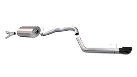 CORSA Performance - Corsa 2008-2017 Toyota Sequoia 5.7L V8 Touring Cat-Back Exhaust w/Black 4in Tip