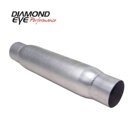 Diamond Eye Performance - Diamond Eye Exhaust Resonator, Performance Diesel Exhaust Part-4In. Aluminized Performance Quiet Tone Resonator
