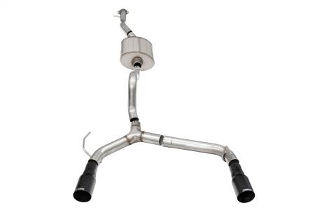 CORSA Performance - Corsa 21-25 Ford Bronco 2.7L 4-Door 2.75in Cat-Back Dual Rear Exhaust w/ 4in Straight-Cut Black Tips