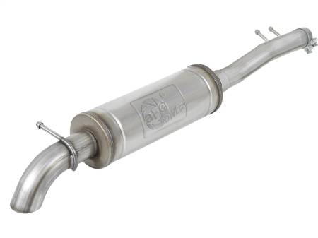 aFe Power (Advanced FLOW Engineering) - aFe Rock Basher 3in 409 SS Cat-Back Turn-Down Exhaust 12-18 Jeep Wrangler (JK) V6 3.6L/ 07-11 3.8L