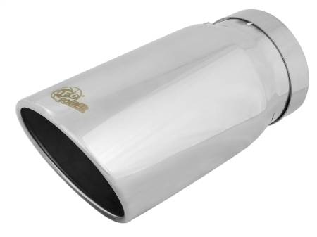 aFe Power (Advanced FLOW Engineering) - aFe Universal Bolt On Exhaust Tip Polished 5in Inlet x 6in Outlet x 12in Long