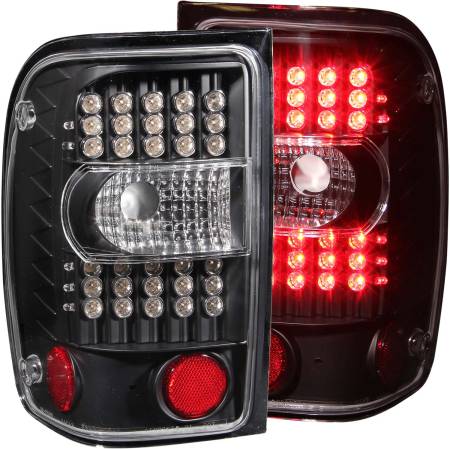ANZO Headlights, Tail Lights and More  - ANZO 2001-2011 Ford Ranger LED Taillights Black