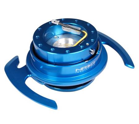 NRG Innovations - NRG Innovations Quick Release Kit Gen 4.0 - Blue Body / Blue Ring w/ Handles