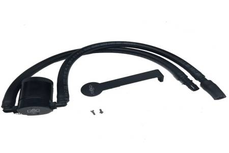 J&L Oil Separator Co - J&L 12-17 Jeep Wrangler JK 3.6L Passenger Side Oil Separator 3.0 - Black Anodized
