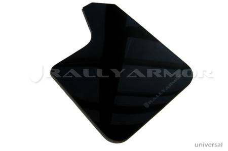 Rally Armor - Rally Armor Universal fitment (no hardware) UR Black Mud Flap w/ Grey Logo