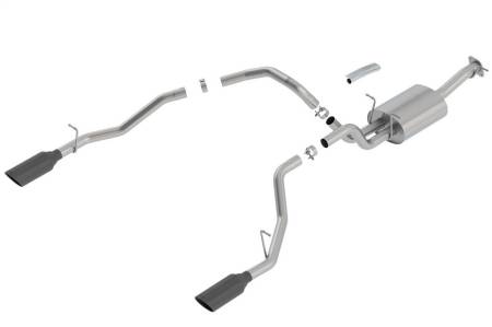 Borla - Borla 2019 RAM 1500 5.7L V8 AT 4DR Crew Cab Short Bed Touring SS Catback Exhaust - Black Chrome Tip