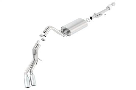 Borla - Borla 15-16 Cadillac Escalade ESV 6.2L Auto Trans Dual Round Rolled Truck Side Exit Catback Exhaust