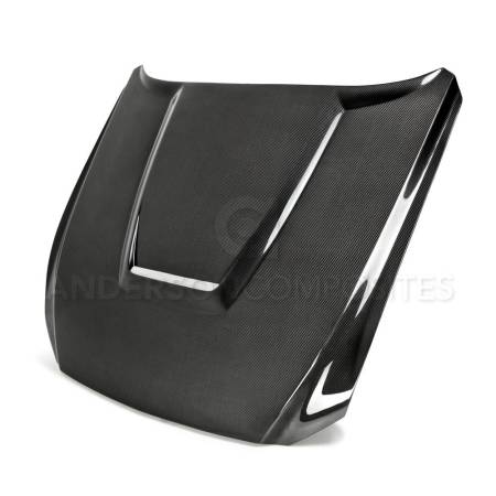 Anderson Composites - Anderson Composites 15-17 Ford Mustang (Excl. GT350/GT350R) Double Sided Hood